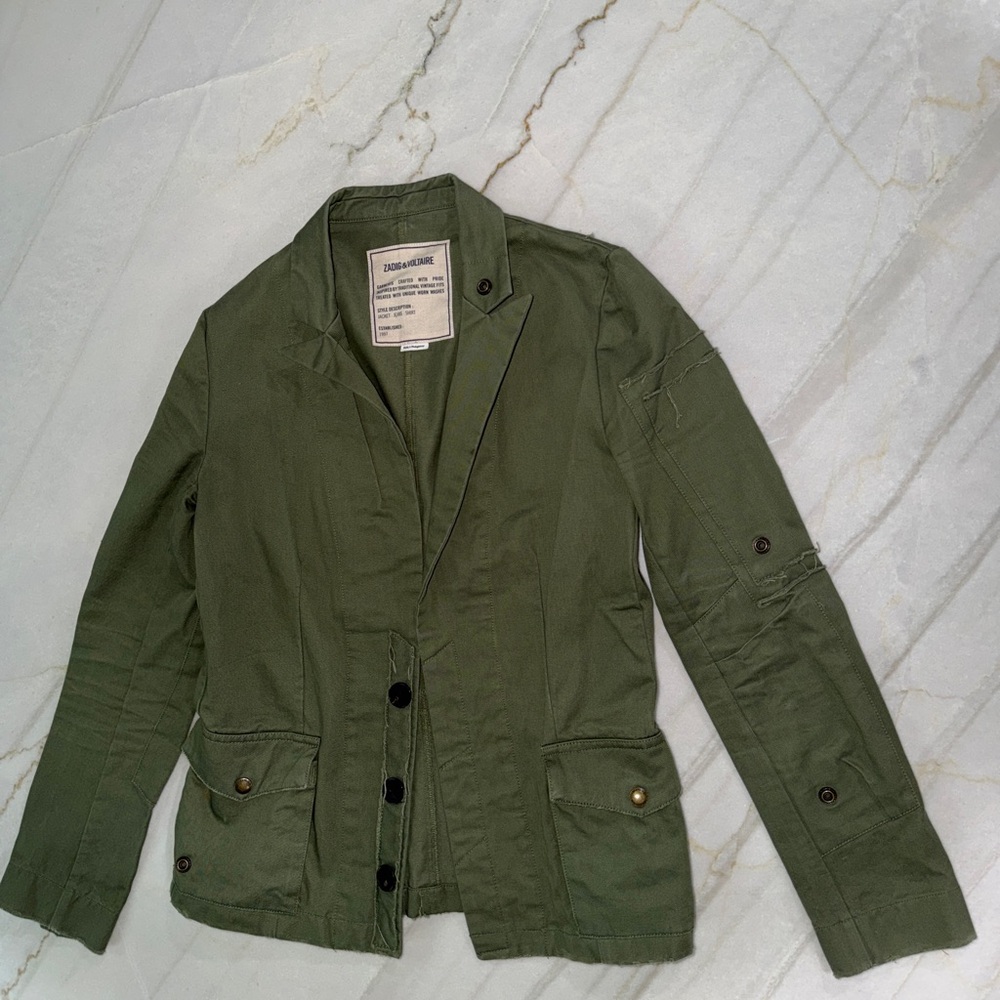 Zadig & Voltaire Olive Utility Jacket